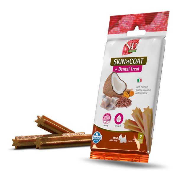 Farmina N&D Quinoa pas za kožu i dlaku mini haringa 60 g