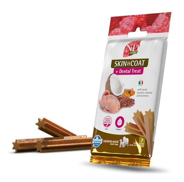 Farmina N&D Quinoa pas za kožu i dlaku medium & maxi prepelica 100 g
