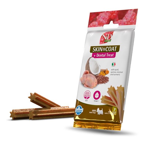 Farmina N&D Quinoa pasja koža & dlaka mini prepelica 60 g