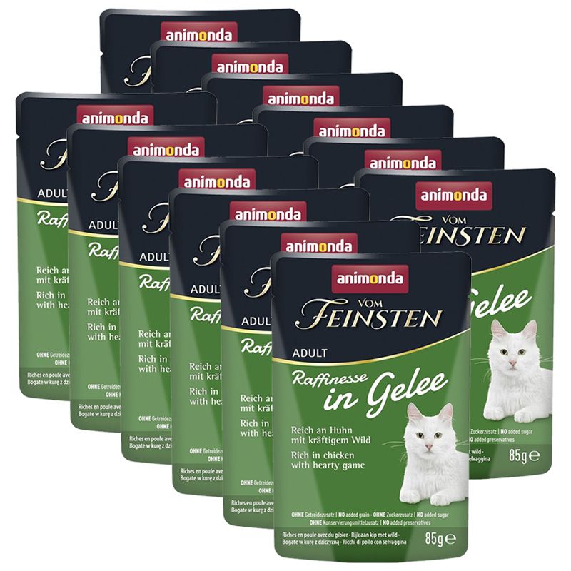 Animonda Vom Feinsten Raffinesse In Gelee piletina & divljač u želeu 12 x 85 g