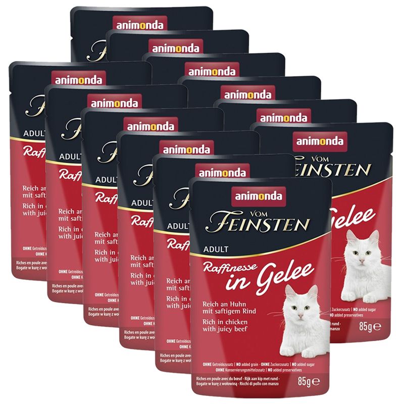 Animonda Vom Feinsten Raffinesse In Gelee piletina & govedina u želeu 12 x 85 g