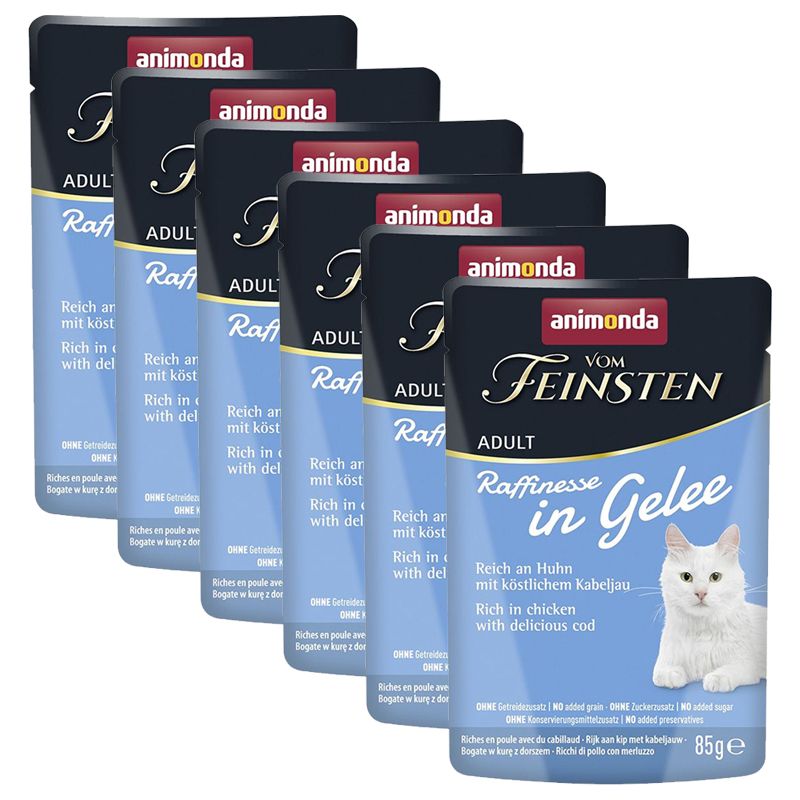 Animonda Vom Feinsten Raffinesse In Gelee piletina & oslić u želeu 6 x 85 g