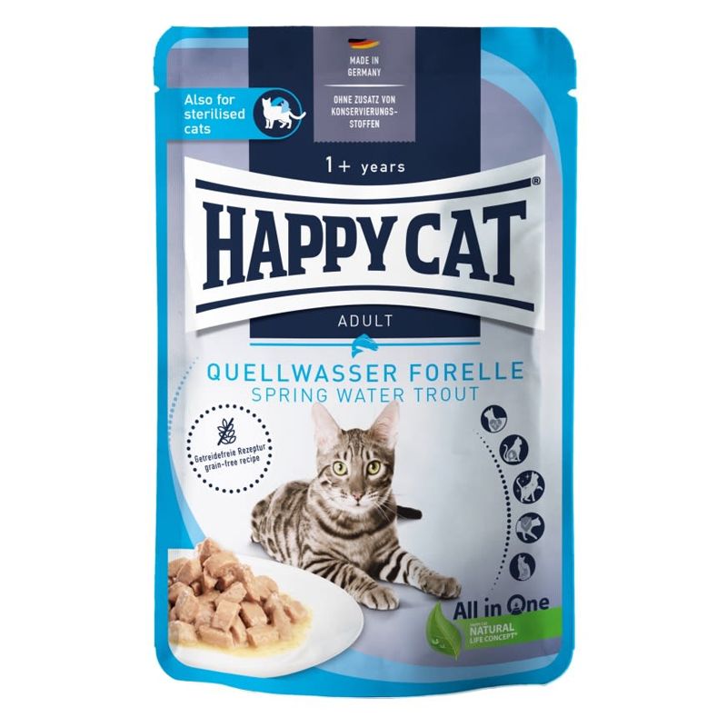 Kapsica Happy Cat Culinary Quellwasser-Pastrva 85 g