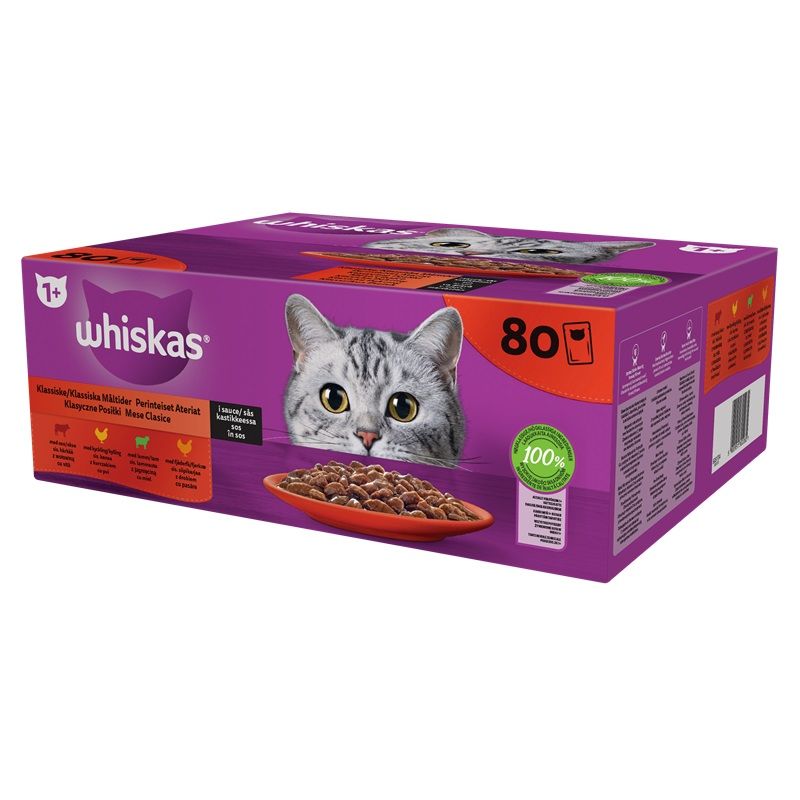 Whiskas vrećice Klasični izbor sočnih 80 x 85 g