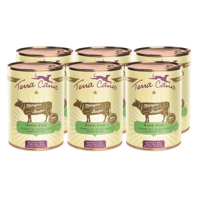 Terra Canis Butcher´s best Beef pure 6 x 400 g