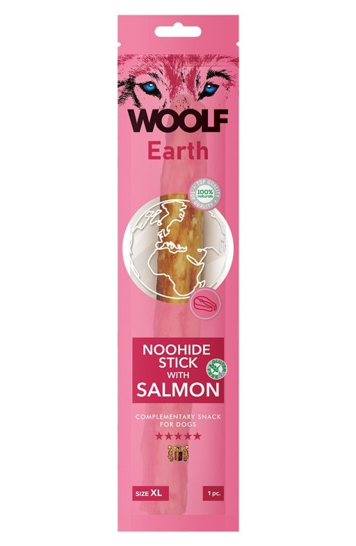 Woolf Dog Earth NOOHIDE XL Salmon 85 g
