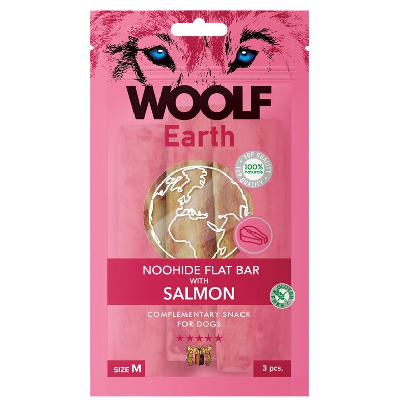 Woolf Dog Earth NOOHIDE M Salmon 90 g