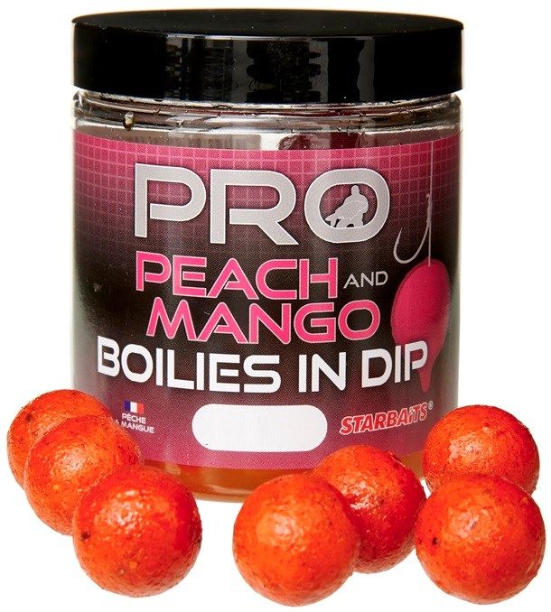 Starbaits Probiotic Boilies in Dip PEACH MANGO 24mm/150g