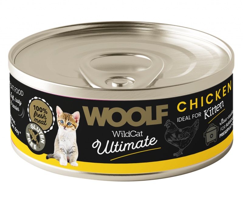 WOOLF WildCat Ultimate Kitten Chicken Pate 85 g