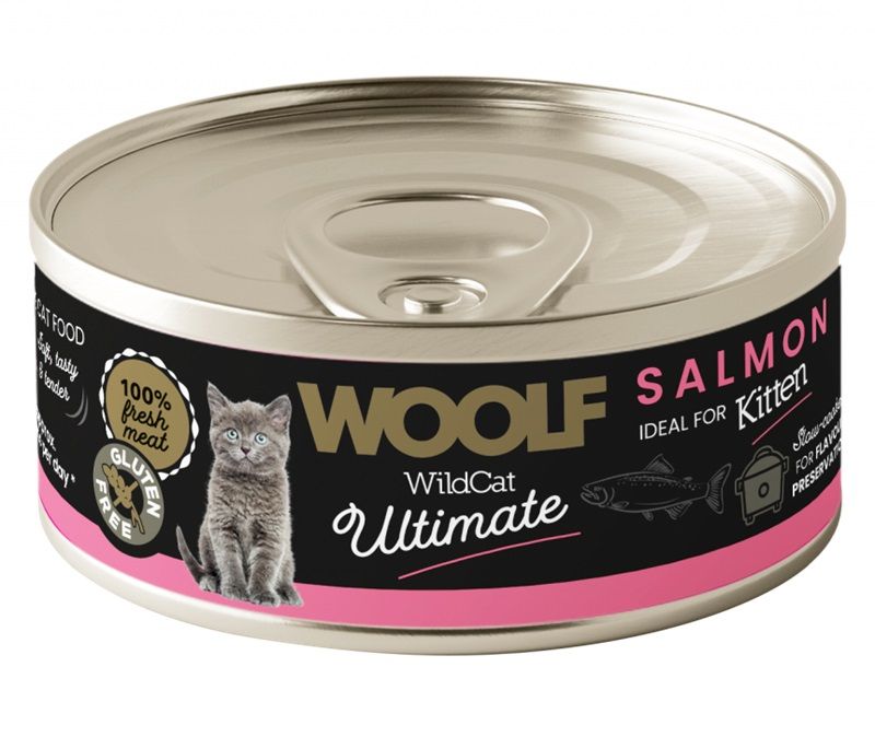 WOOLF WildCat Ultimate Kitten Salmon Pate 85 g