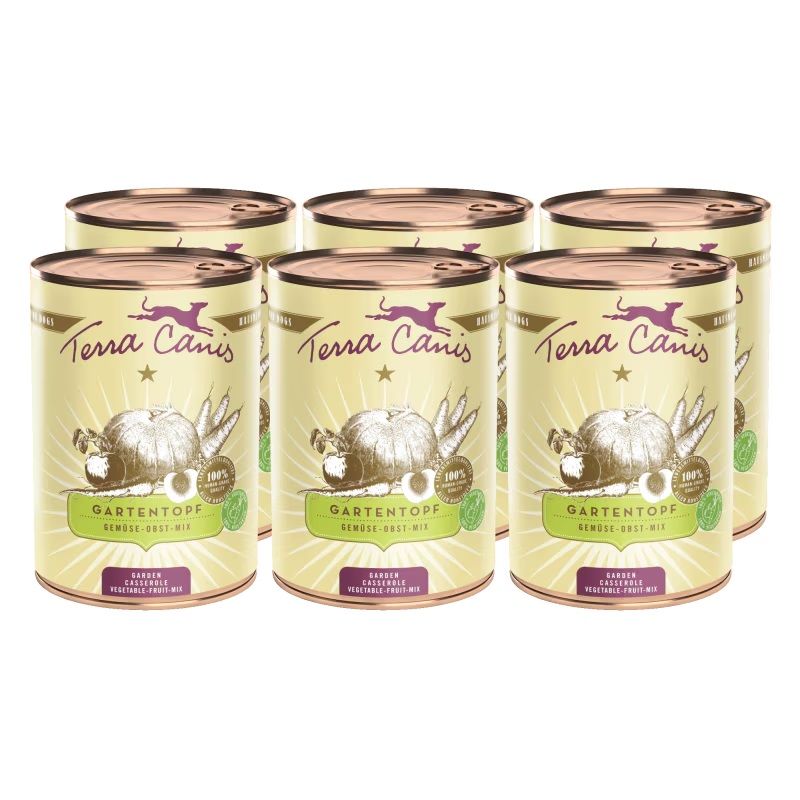 Terra Canis ﻿Garden Casserole carefully cooked fruit and vegetable mix 6 x 400 g