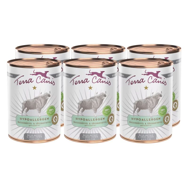Terra Canis Hypoallergenic Water Buffalo & sweet potato 6 x 400 g
