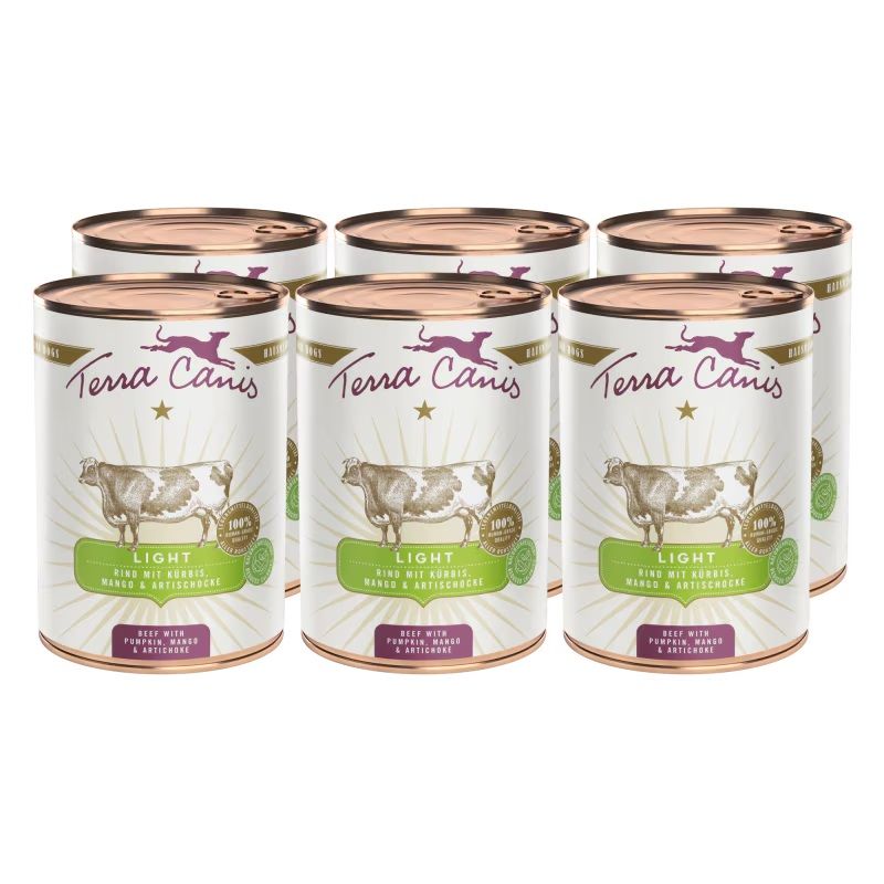 Terra Canis ﻿Light Beef with pumpkin, mango & artichoke 6 x 400 g