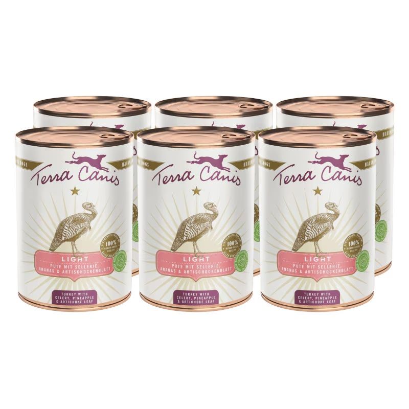 Terra Canis ﻿﻿Light Turkey with celery, pineapple & buckthorn berry 6 x 400 g
