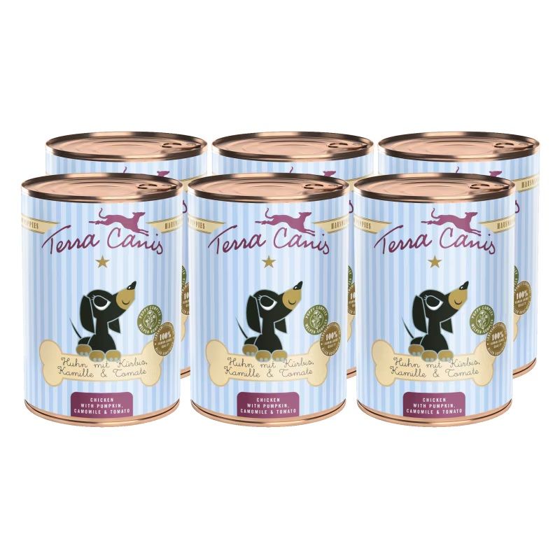 Terra Canis Puppy ﻿Chicken with pumpkin, camomile & tomato 6 x 400 g