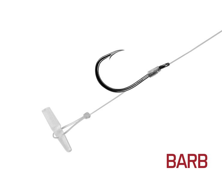 Delphin FLR Quickstop 8cm / 0,22mm / BARB 8 / 6 kom