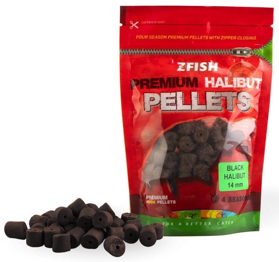 ZFISH Premium Hook Pellets BLACK HALIBUT 14mm / 200g
