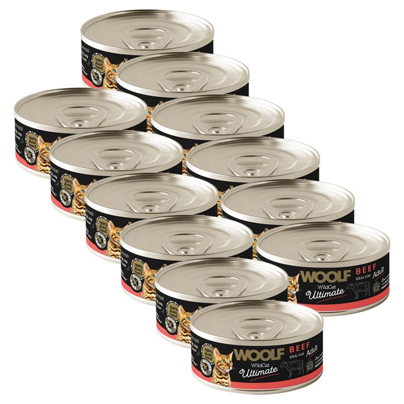 WOOLF WildCat Ultimate Beef Pate 12 x 85 g
