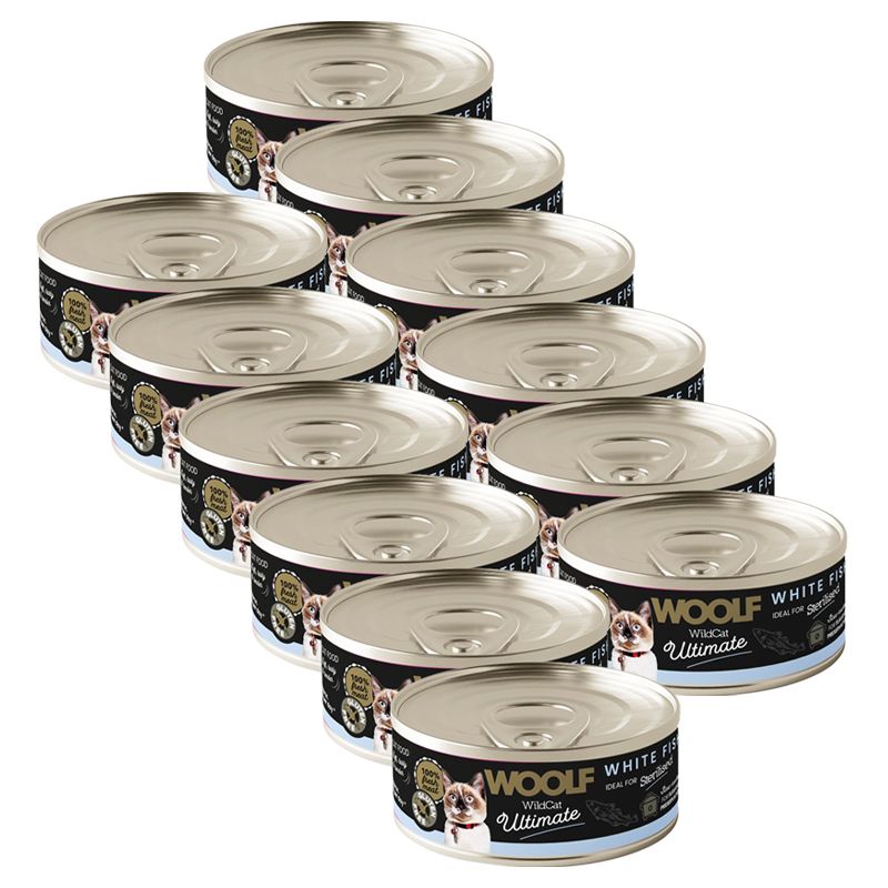 WOOLF WildCat Ultimate White Fish Pate 12 x 85 g