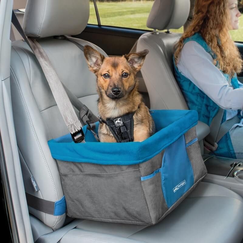 Kurgo Heather Booster Seat autosjedalica, Heather Grey/Coastal Blue