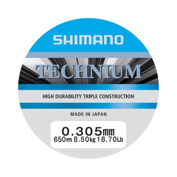 Shimano Technium 650m/0.305mm/8.5kg Siva