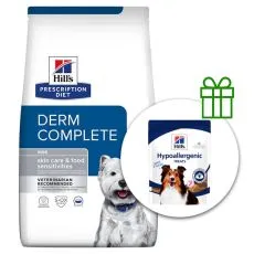 Hill's Prescription Diet Derm Complete Mini Alergija i njega kože 6 kg + poslastice BESPLATNO