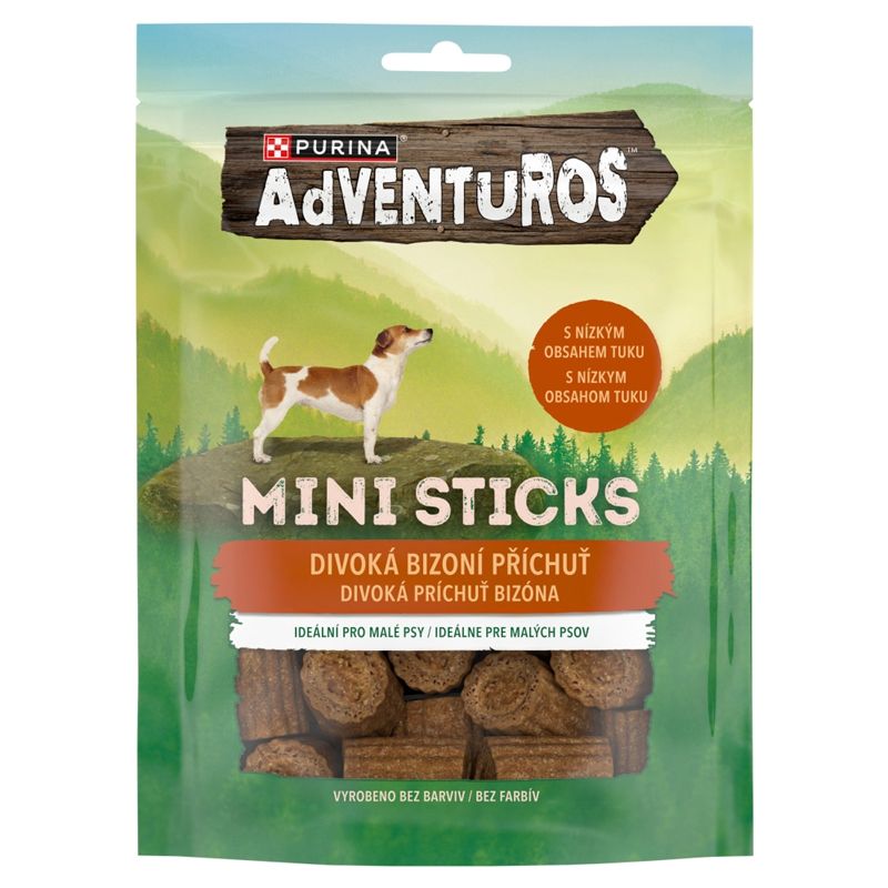 Purina ADVENTUROS Mini Sticks bizon 90 g
