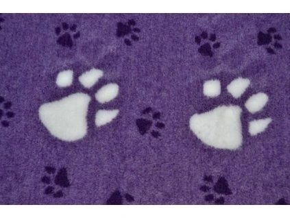 Pokrivač Paws Drybed - ljubičasta 150 x 100 cm