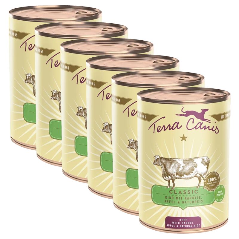 Terra Canis ﻿Beef with carrot, apple & natural rice 6 x 400 g