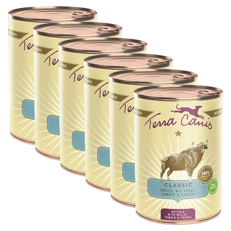Terra Canis Buffalo with millet, tomato & papaya 6 x 400 g