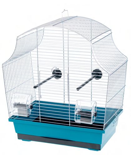Kavez za ptice MARGOT 1 chrom - 42 x 25 x 47 cm PLAVA