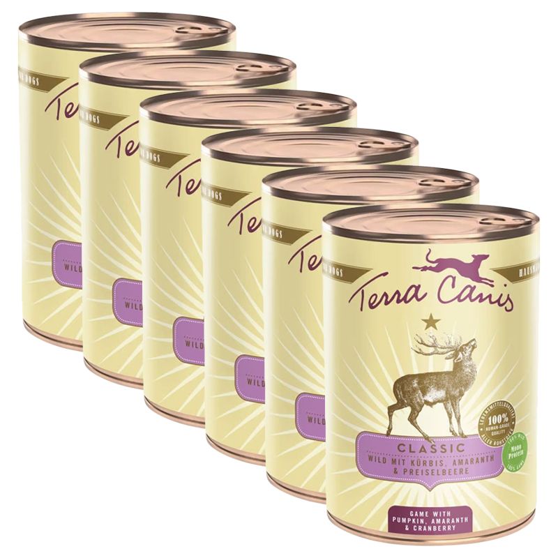 Terra Canis ﻿Game with pumpkin, amaranth & cranberry 6 x 400 g