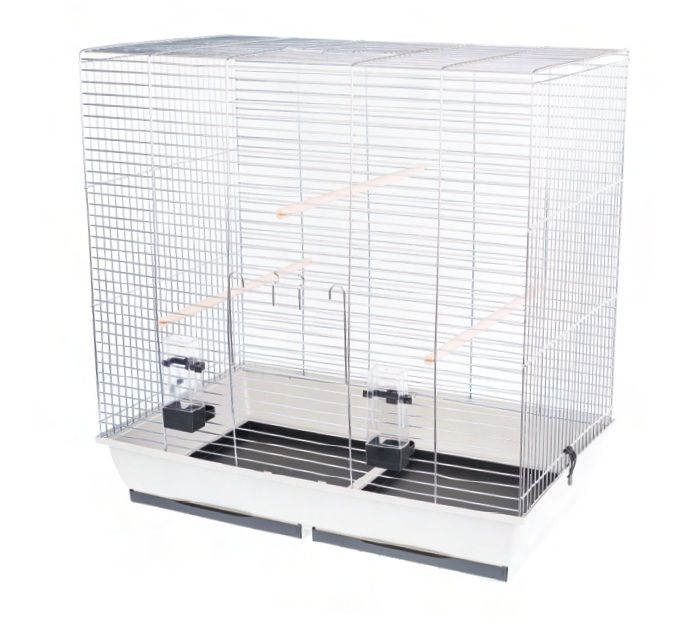 Kavez za ptice GONZO zinc - 78 x 47,5 x 79 cm SVIJETLO SIVA