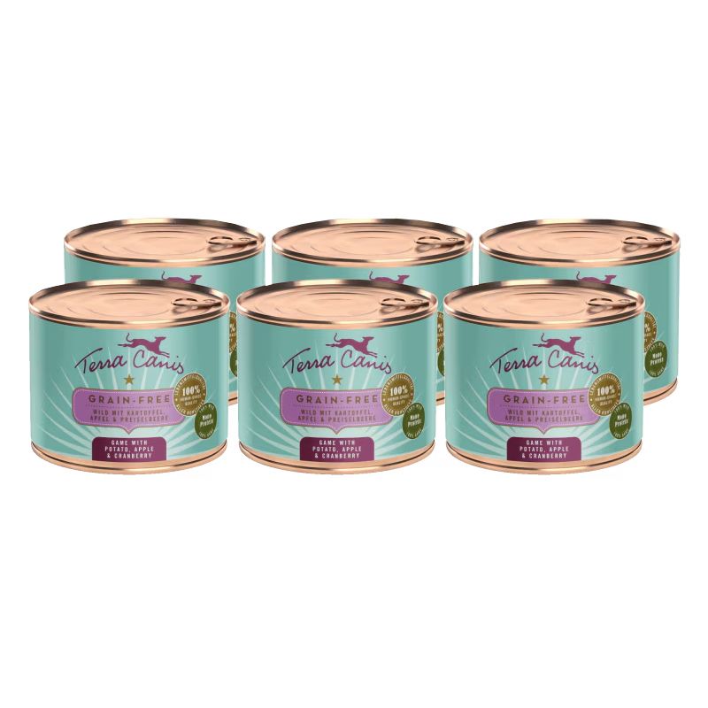 Terra Canis Grain-free ﻿Game with potato, apple & cranberry 6 x 200 g
