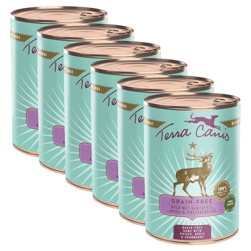 Terra Canis ﻿Grain-free Game with potato, apple & cranberry 6 x 400 g