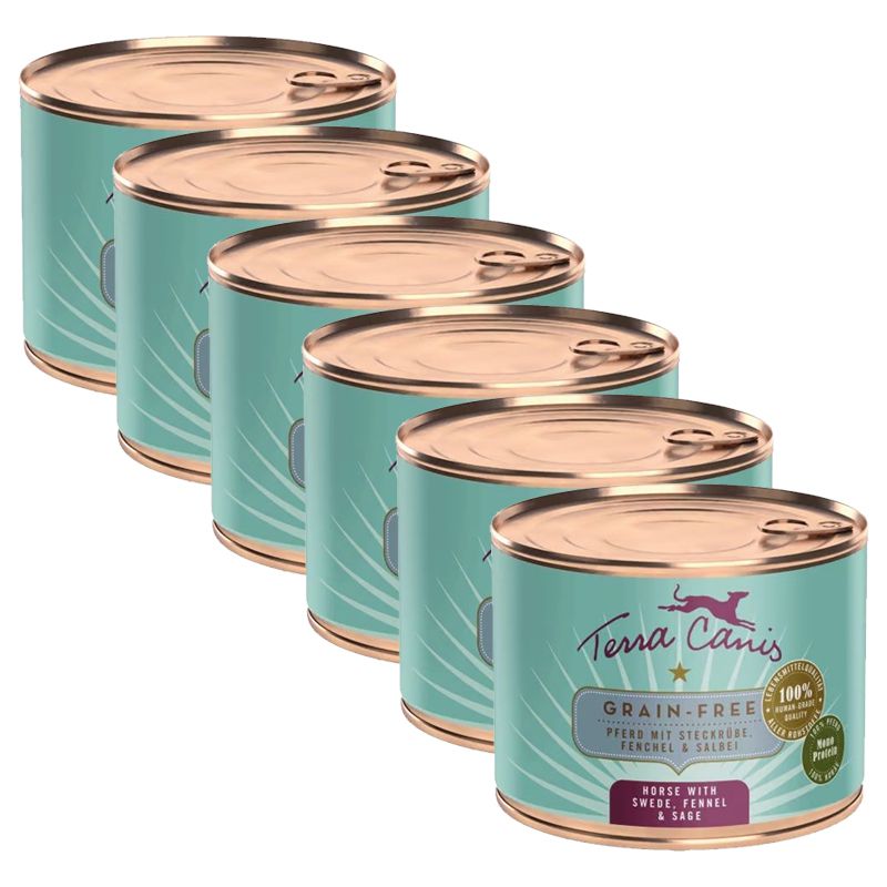 Terra Canis Grain-free Horse with swede, fennel & sage 6 x 200 g