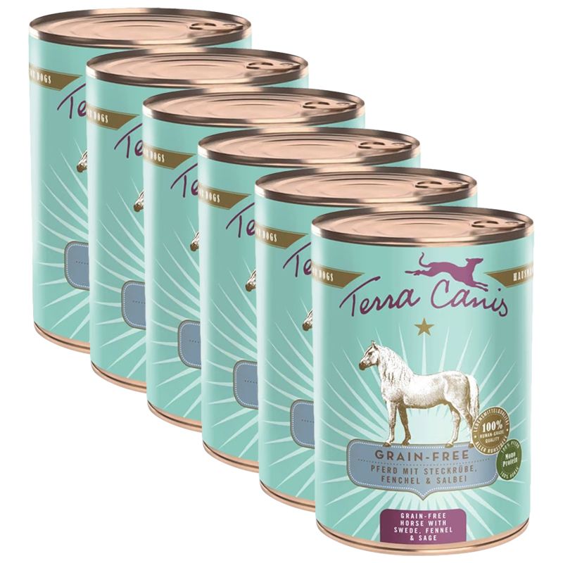 Terra Canis Grain-free Horse with swede, fennel & sage 6 x 400 g