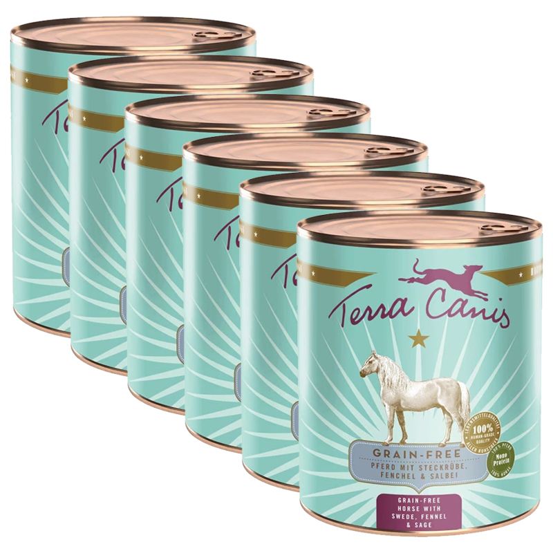 Terra Canis Grain-free Horse with swede, fennel & sage 6 x 800 g