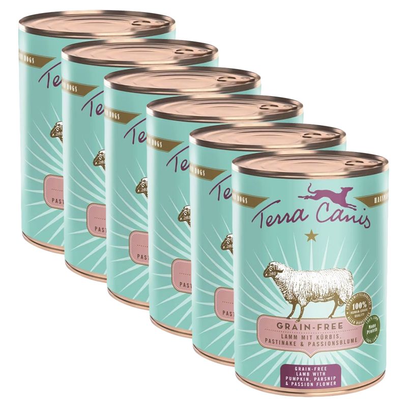 Terra Canis Grain-free Lamb with pumpkin, parsnip & passion flower 6 x 400 g