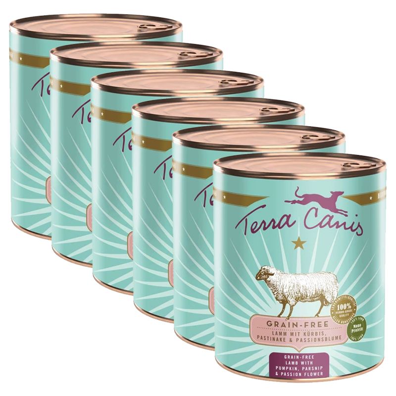 Terra Canis Grain-free Lamb with pumpkin, parsnip & passion flower 6 x 800 g