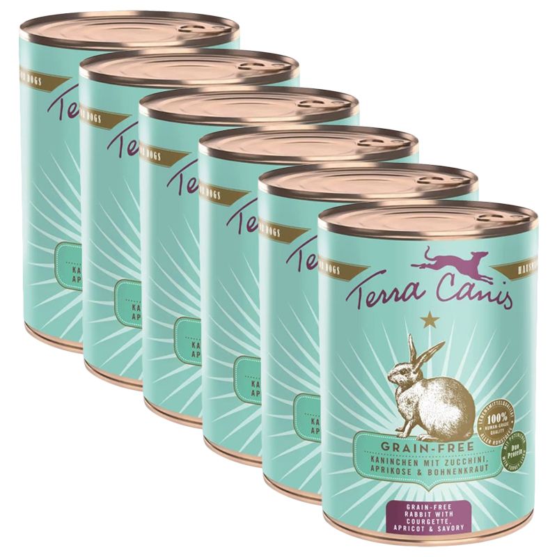 Terra Canis Grain-free Rabbit with courgette, apricot & savory 6 x 400 g