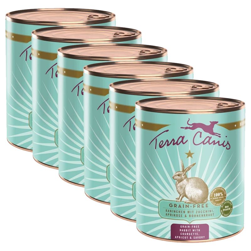 Terra Canis Grain-free﻿ Rabbit with courgette, apricot & savory 6 x 800 g