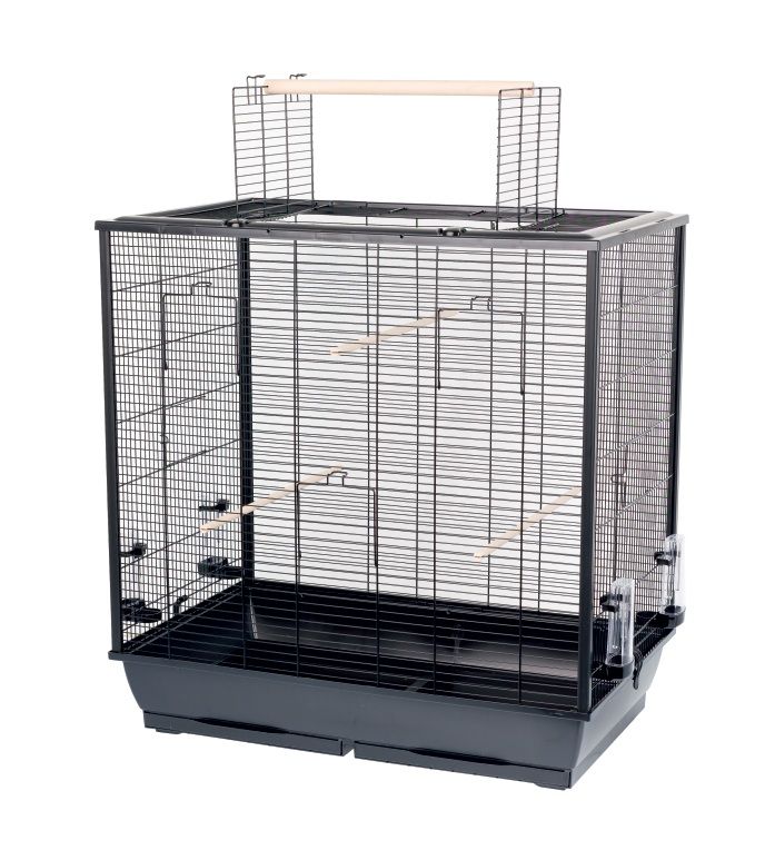 Kavez za ptice FIONA 78 x 48 x 81,5/100 cm CRNA