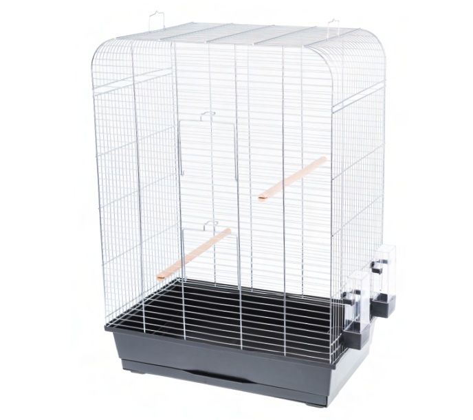 Kavez za ptice NINA zinc - 54 x 34 x 75 cm CRNA