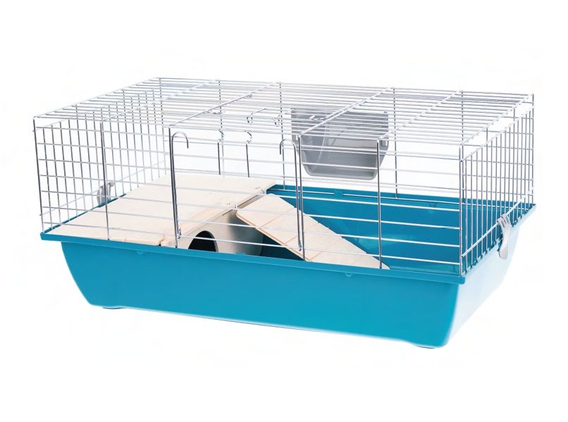 Kavez za glodavce i male životinje Rabbit 70 zinc + WOOD PLAVA