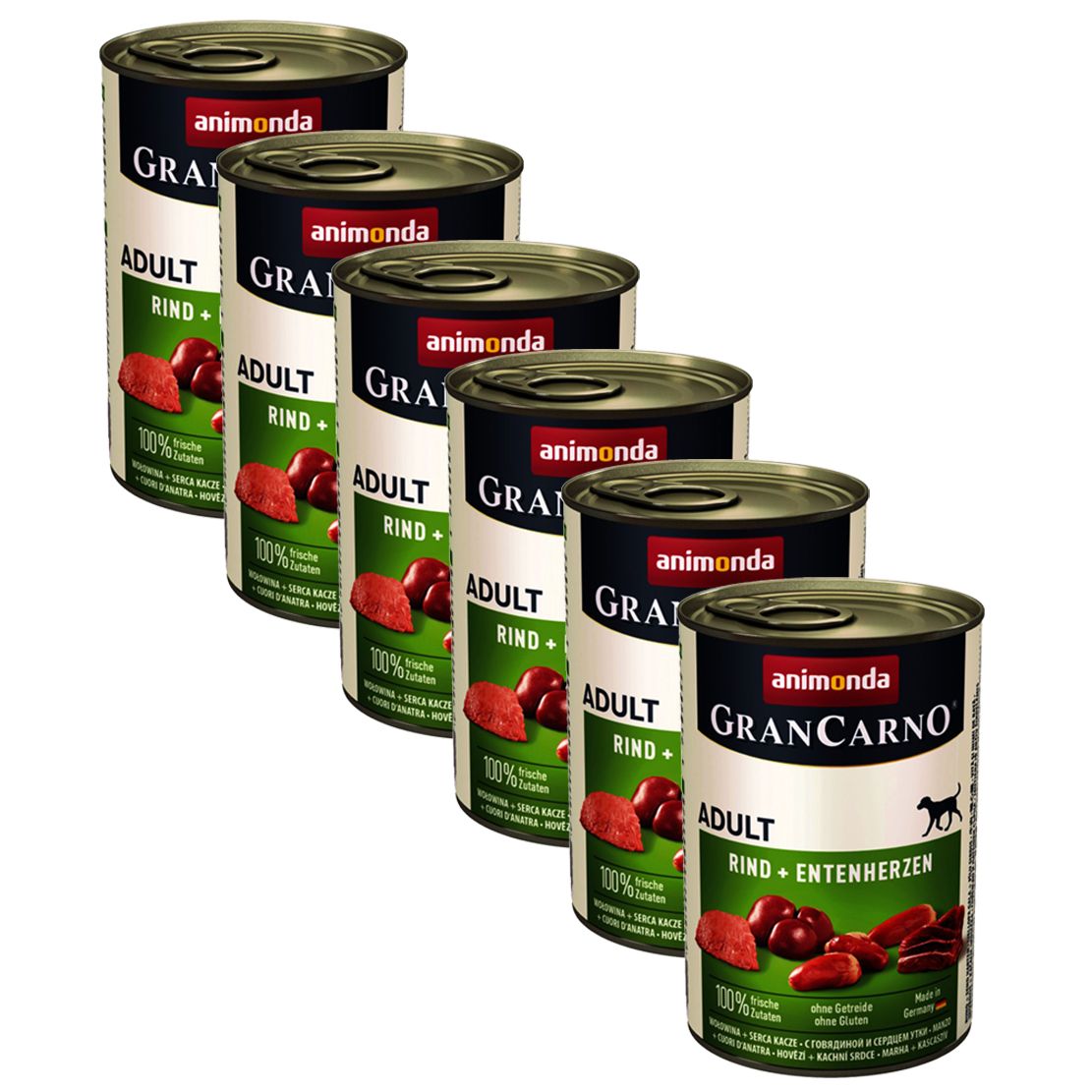 Animonda GranCarno Original goveđe i pačje srce - 6 x 400 g