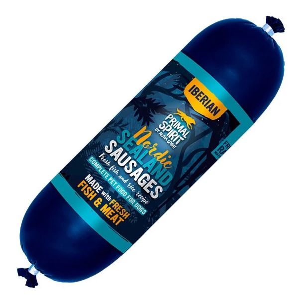 Primal Spirit Dog Iberian Nordic Sealand Sausage 1 kg