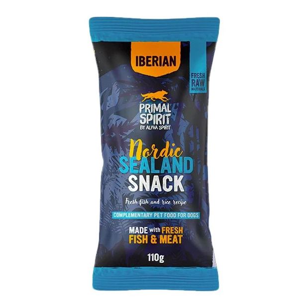 Primal Spirit Dog Iberian Nordic Sealand Snack 110 g