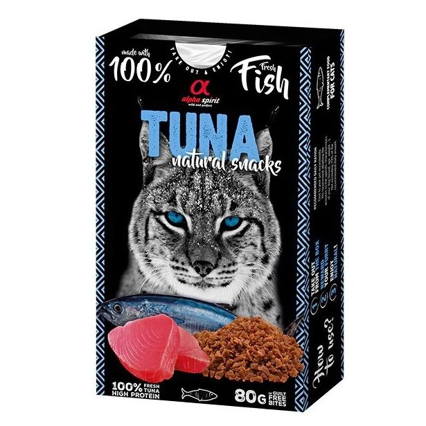 Alpha Spirit Cat Natural Snack Tuna 80 g