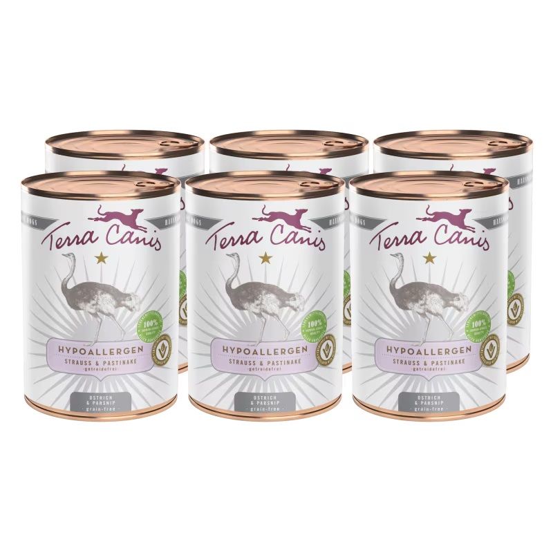 Terra Canis Hypoallergenic Ostrich & parsnip 6 x 400 g